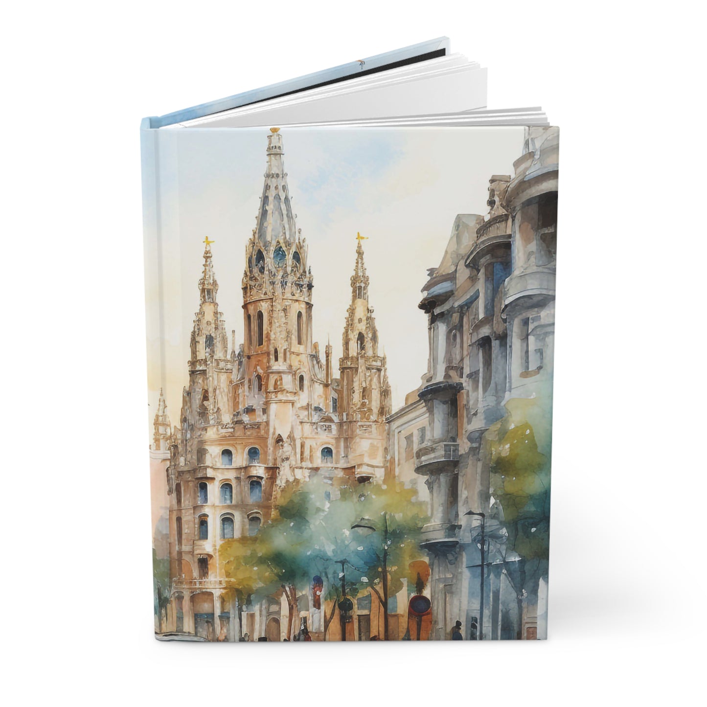 Experience Barcelona: Matte Hardcover Journal for Stylish & Personalized Journaling