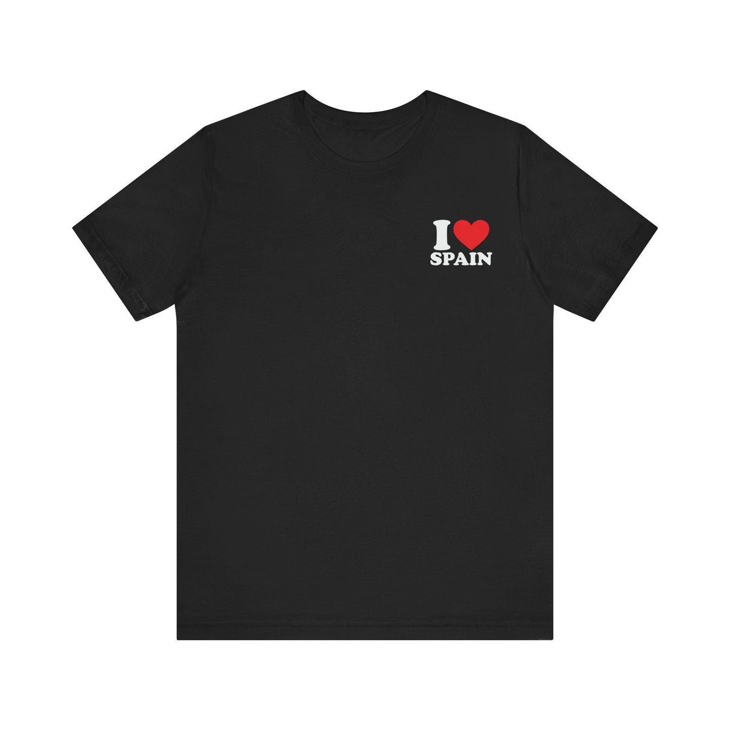 Declare Your Love for Spain with Our Unisex Jersey Short Sleeve Tee