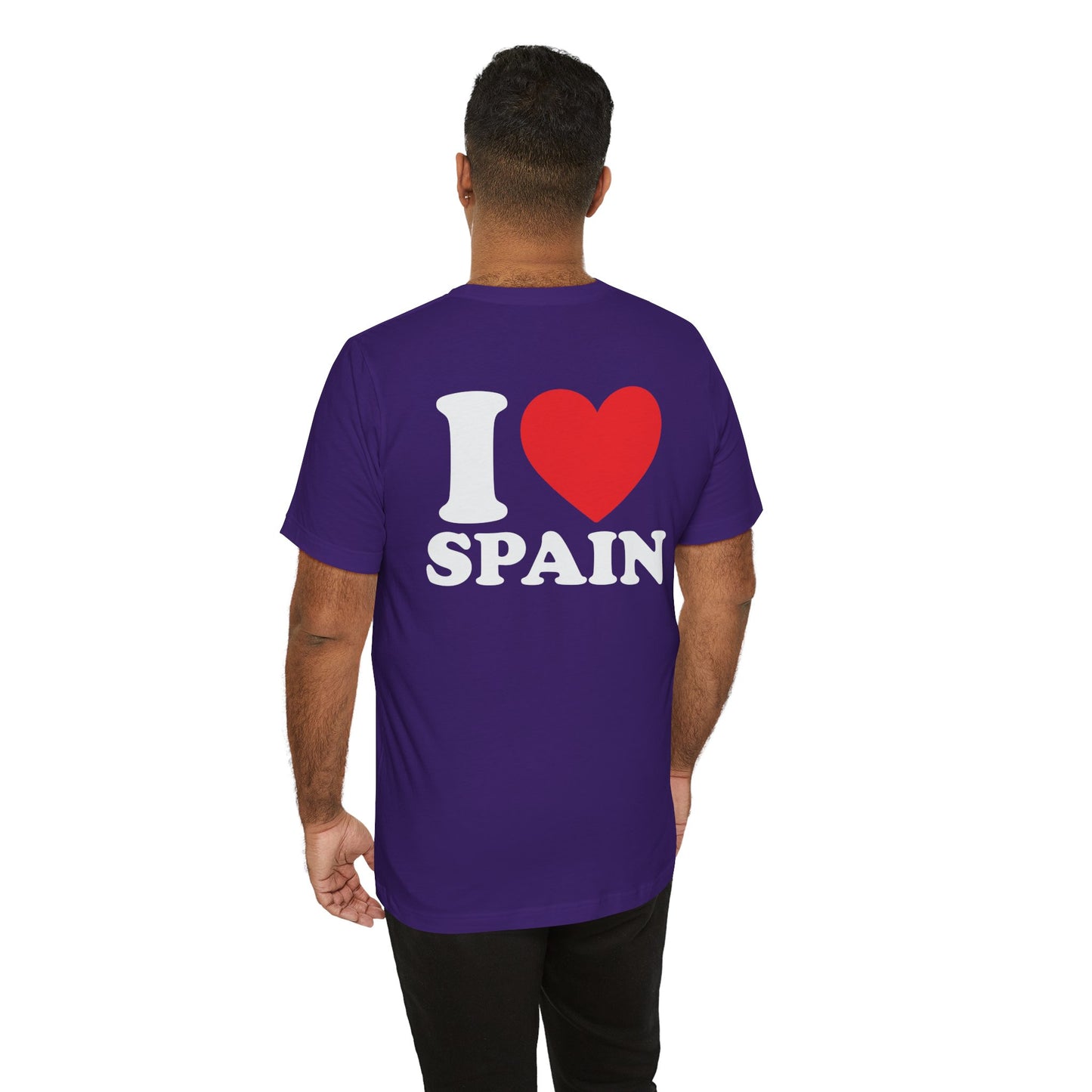 Declare Your Love for Spain with Our Unisex Jersey Short Sleeve Tee