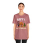 Happy HalloThanksMas Unisex Jersey Short Sleeve Tee