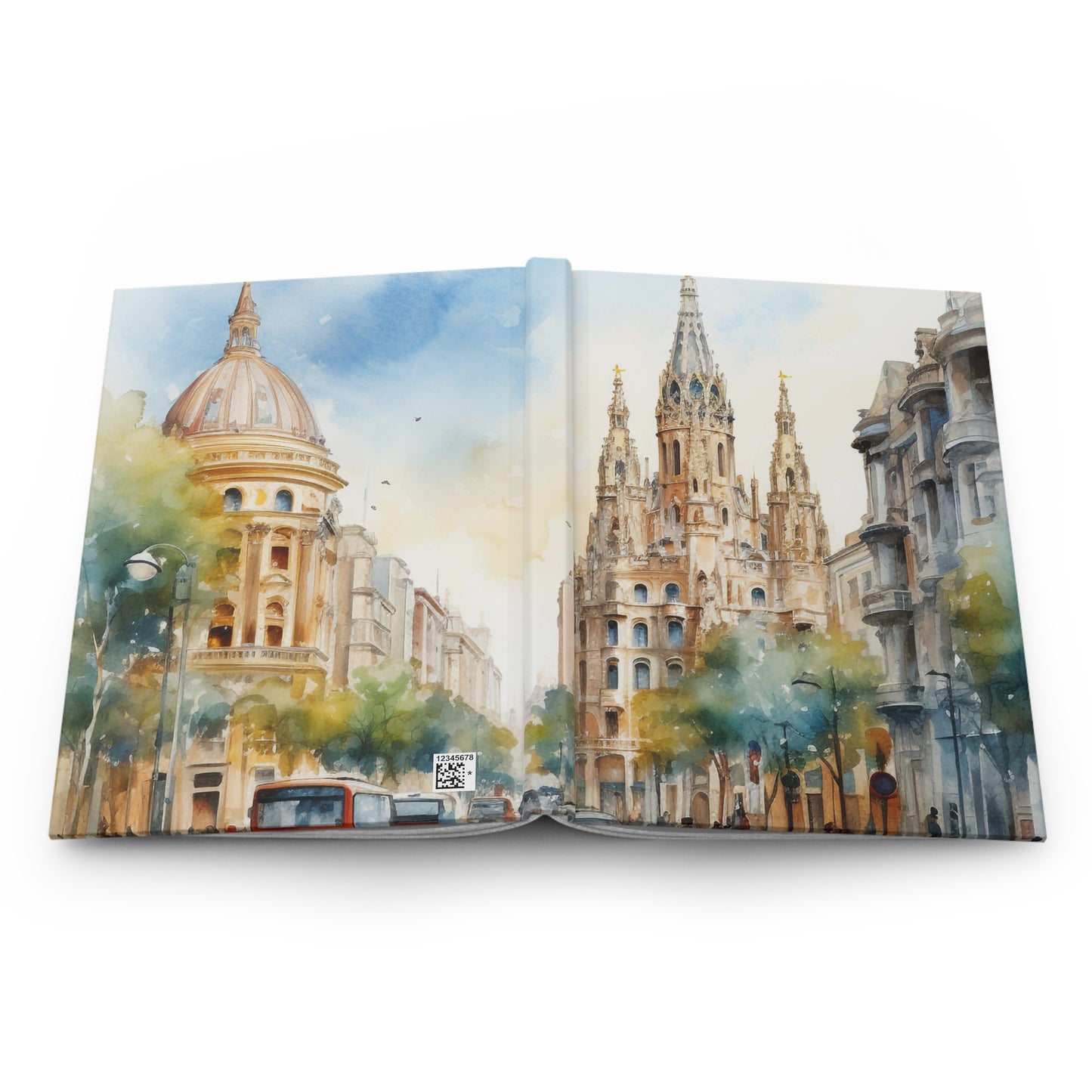 Experience Barcelona: Matte Hardcover Journal for Stylish & Personalized Journaling