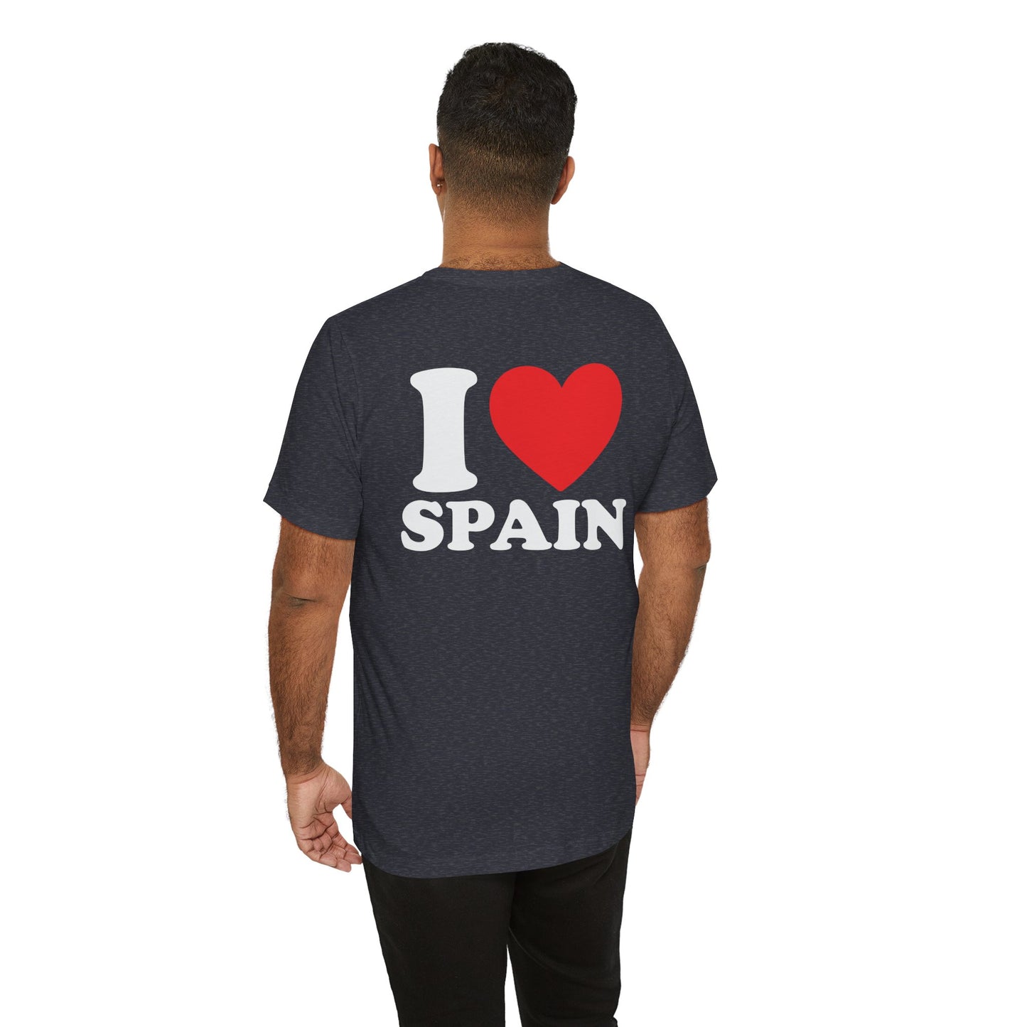 Declare Your Love for Spain with Our Unisex Jersey Short Sleeve Tee