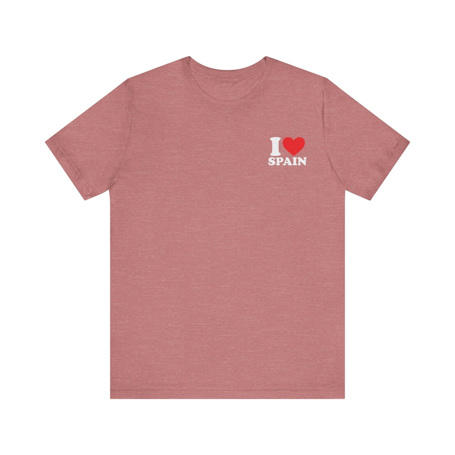 Declare Your Love for Spain with Our Unisex Jersey Short Sleeve Tee