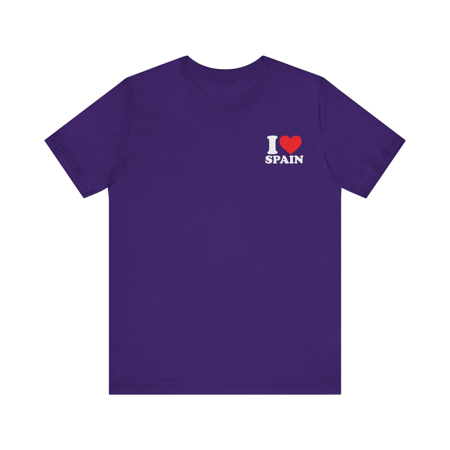 Declare Your Love for Spain with Our Unisex Jersey Short Sleeve Tee