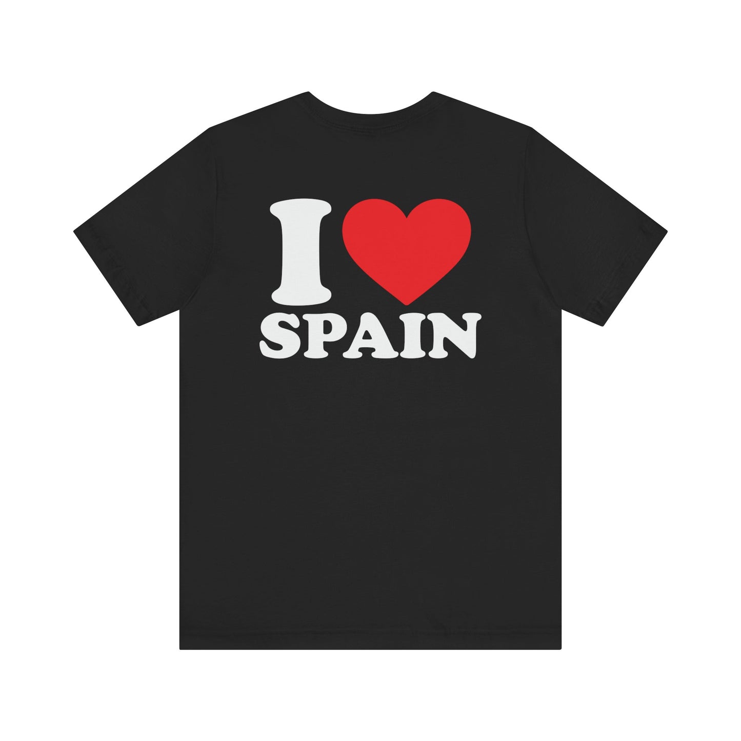 Declare Your Love for Spain with Our Unisex Jersey Short Sleeve Tee