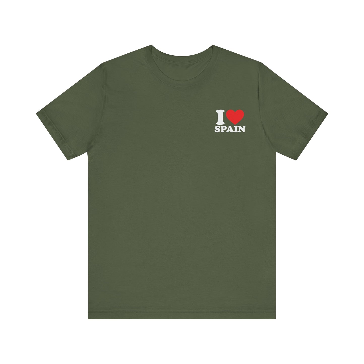 Declare Your Love for Spain with Our Unisex Jersey Short Sleeve Tee