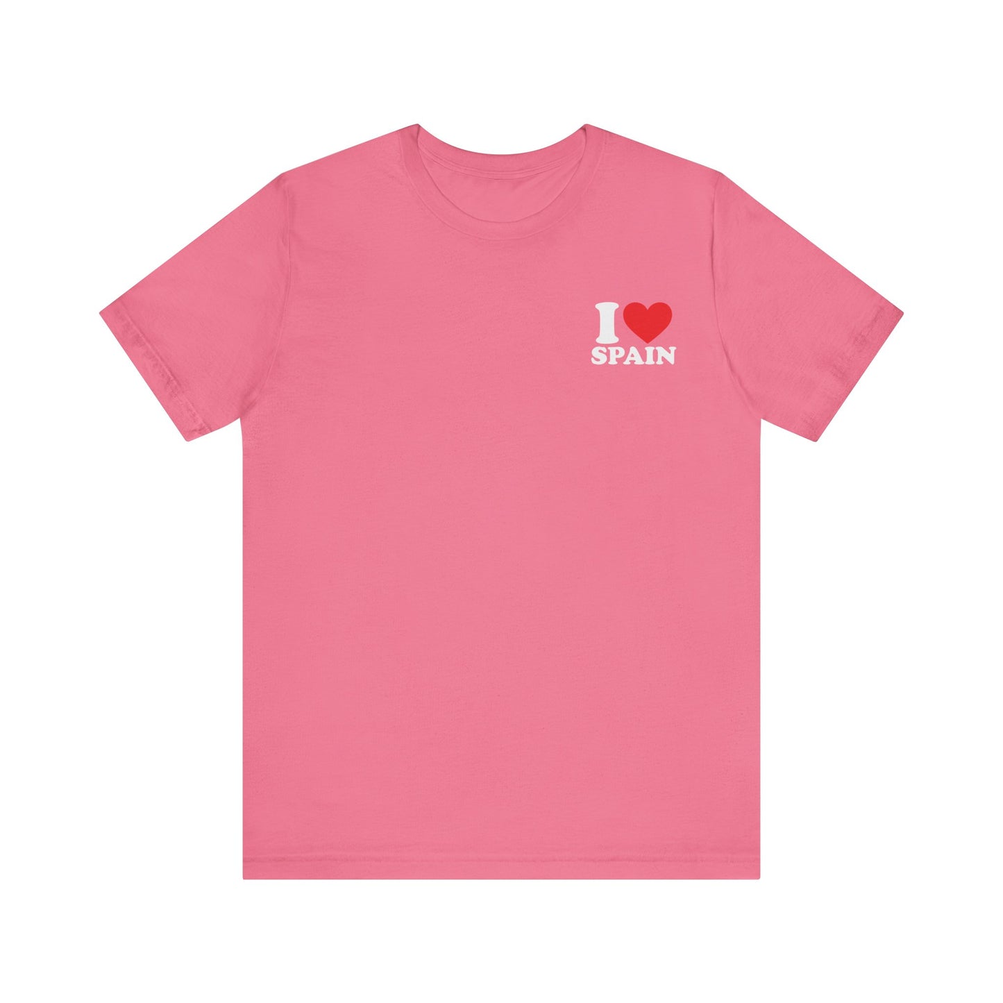 Declare Your Love for Spain with Our Unisex Jersey Short Sleeve Tee