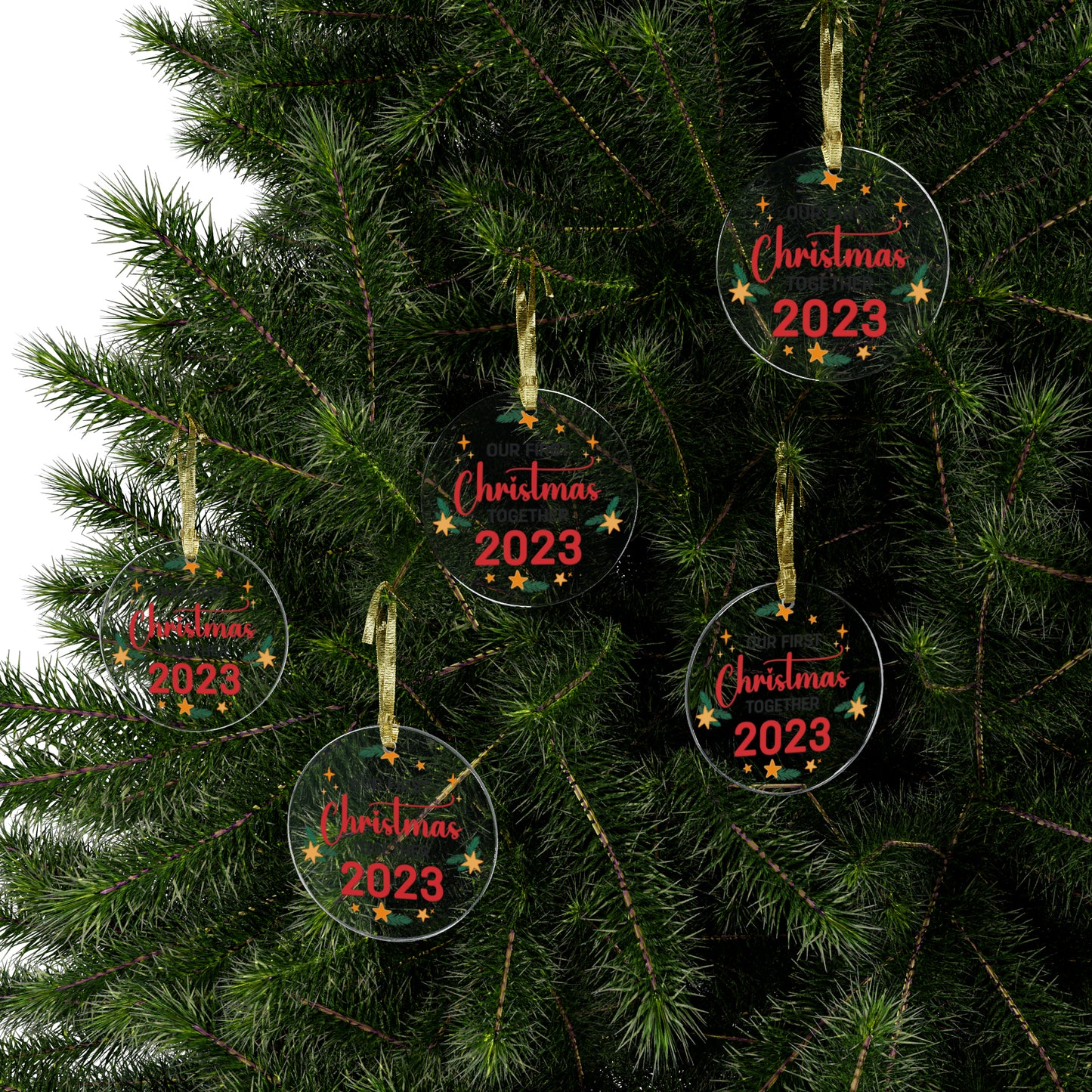 Our First Christmas 2023 Acrylic Ornaments