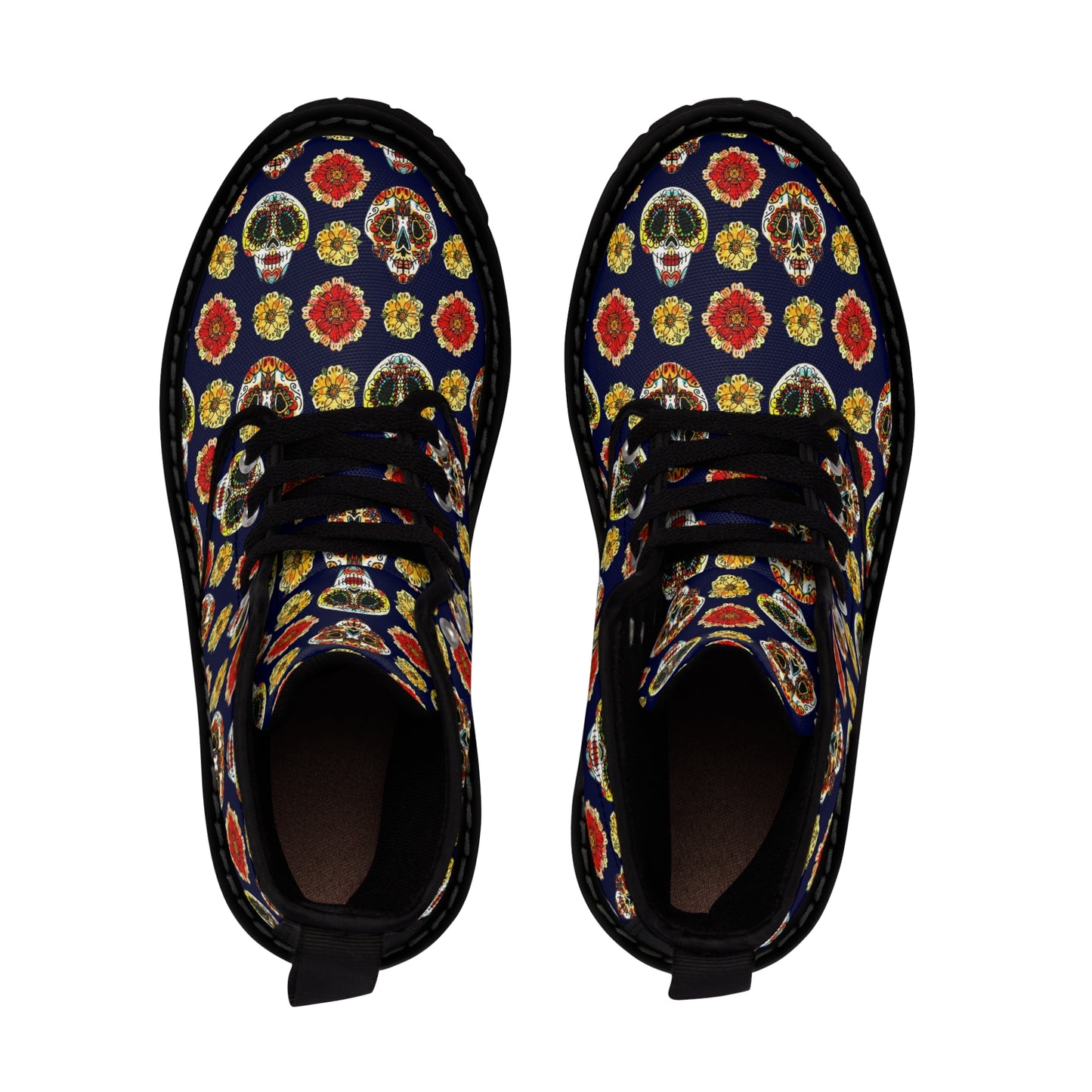 Dias de Muertos 1 Men's Canvas Boots