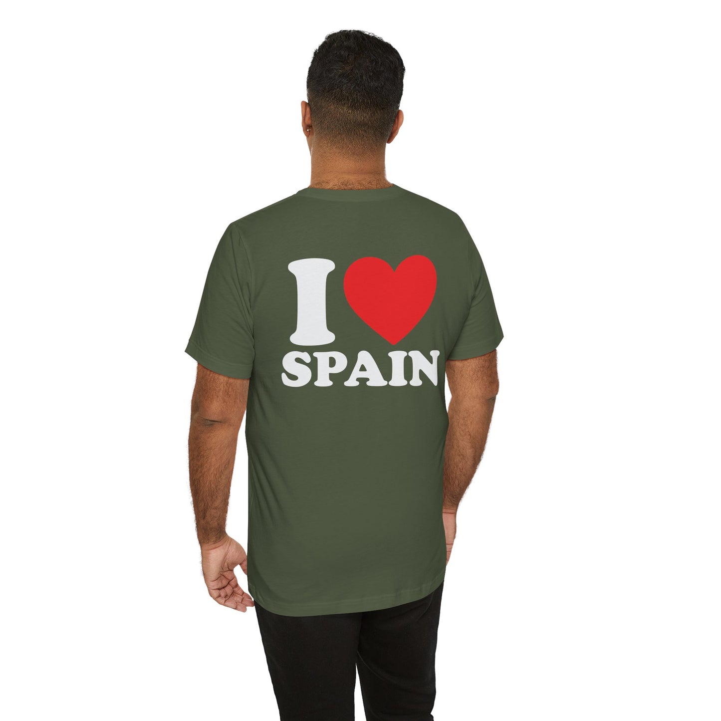 Declare Your Love for Spain with Our Unisex Jersey Short Sleeve Tee