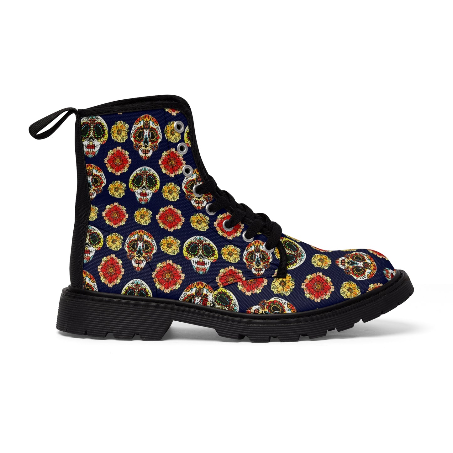 Dias de Muertos 1 Men's Canvas Boots