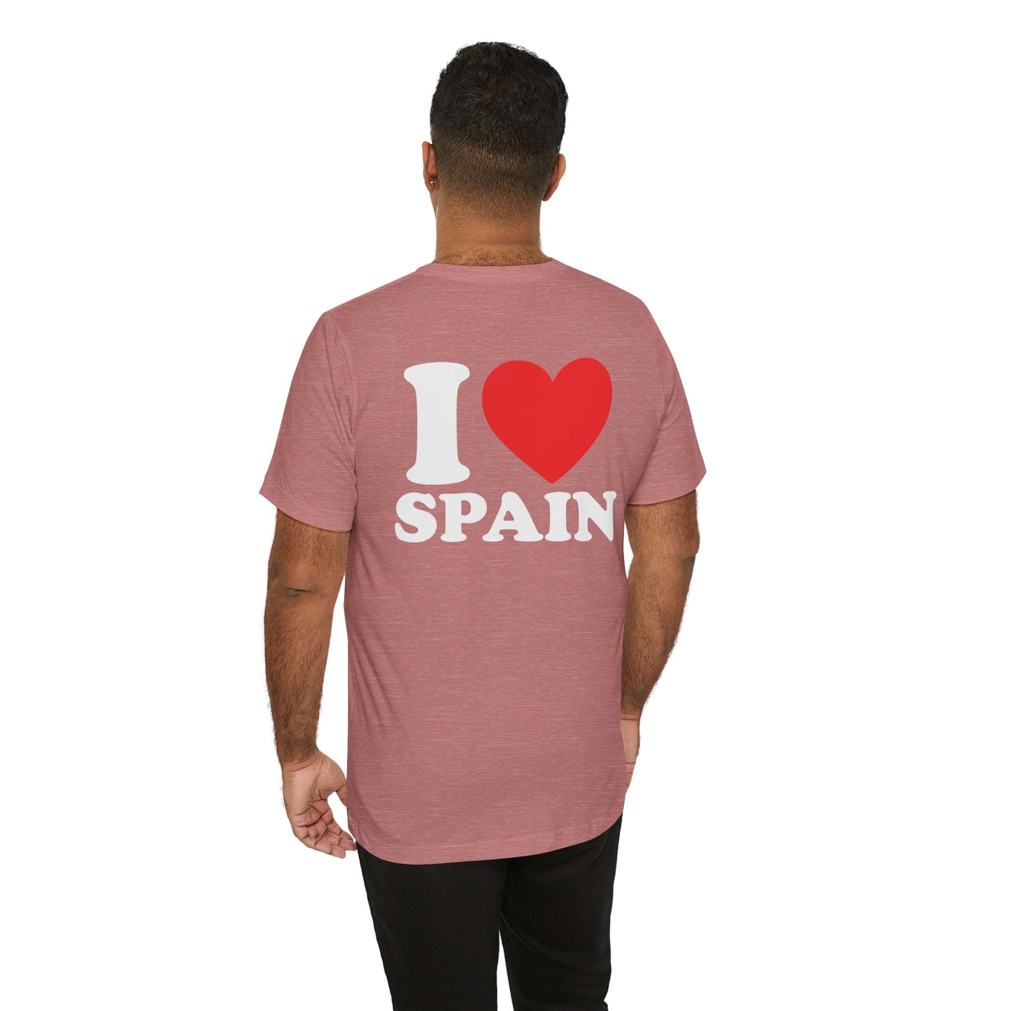 Declare Your Love for Spain with Our Unisex Jersey Short Sleeve Tee