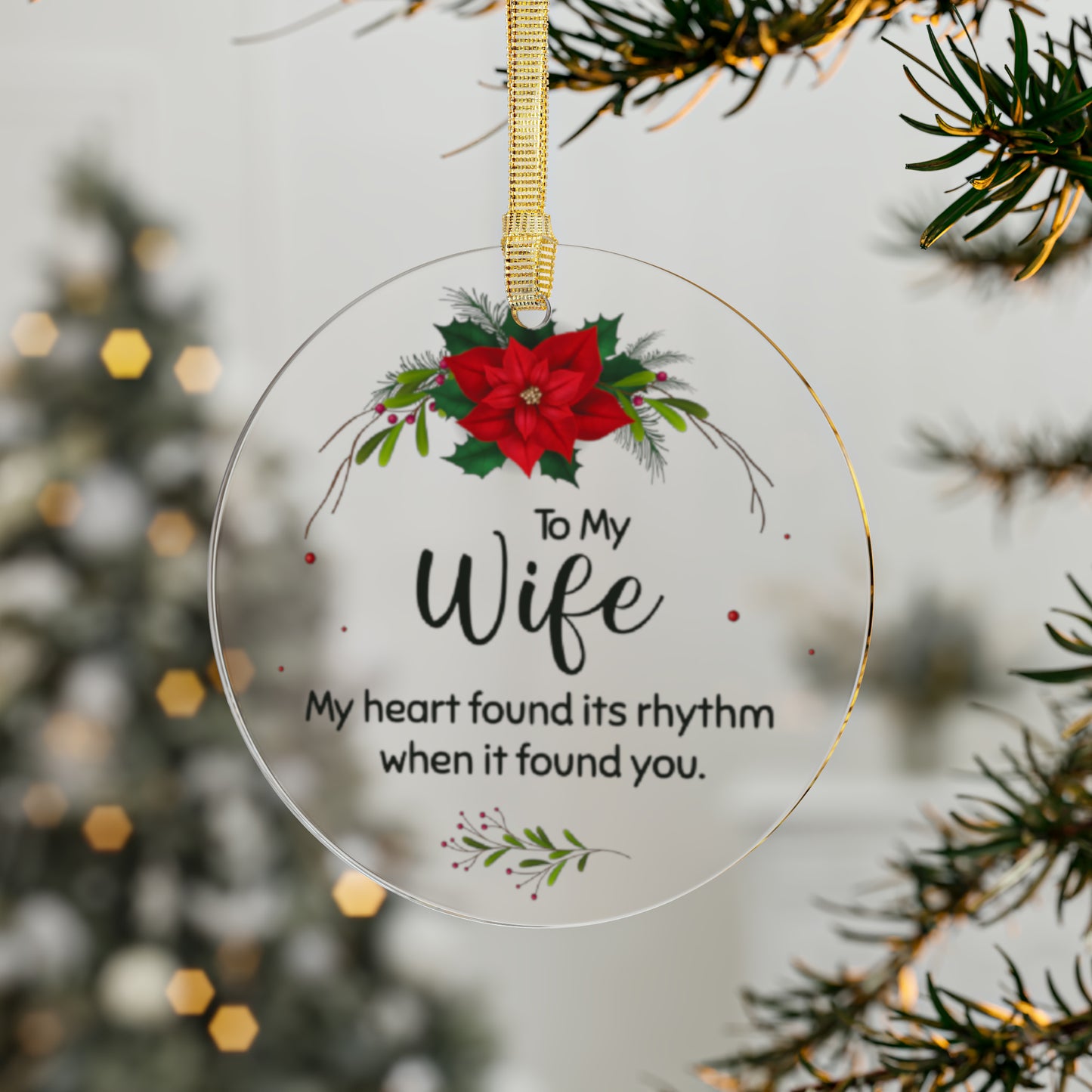 To My Wife Acrylic Ornaments