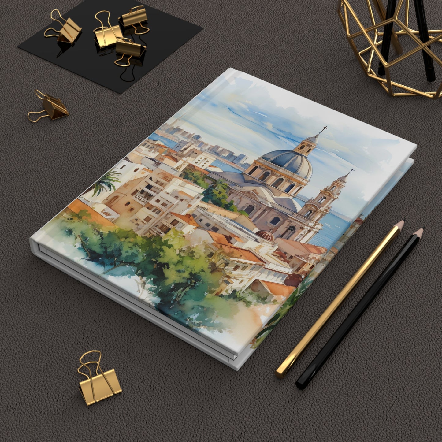 Capture Malaga's Essence: Premium Matte Hardcover Journal for Your Thoughts
