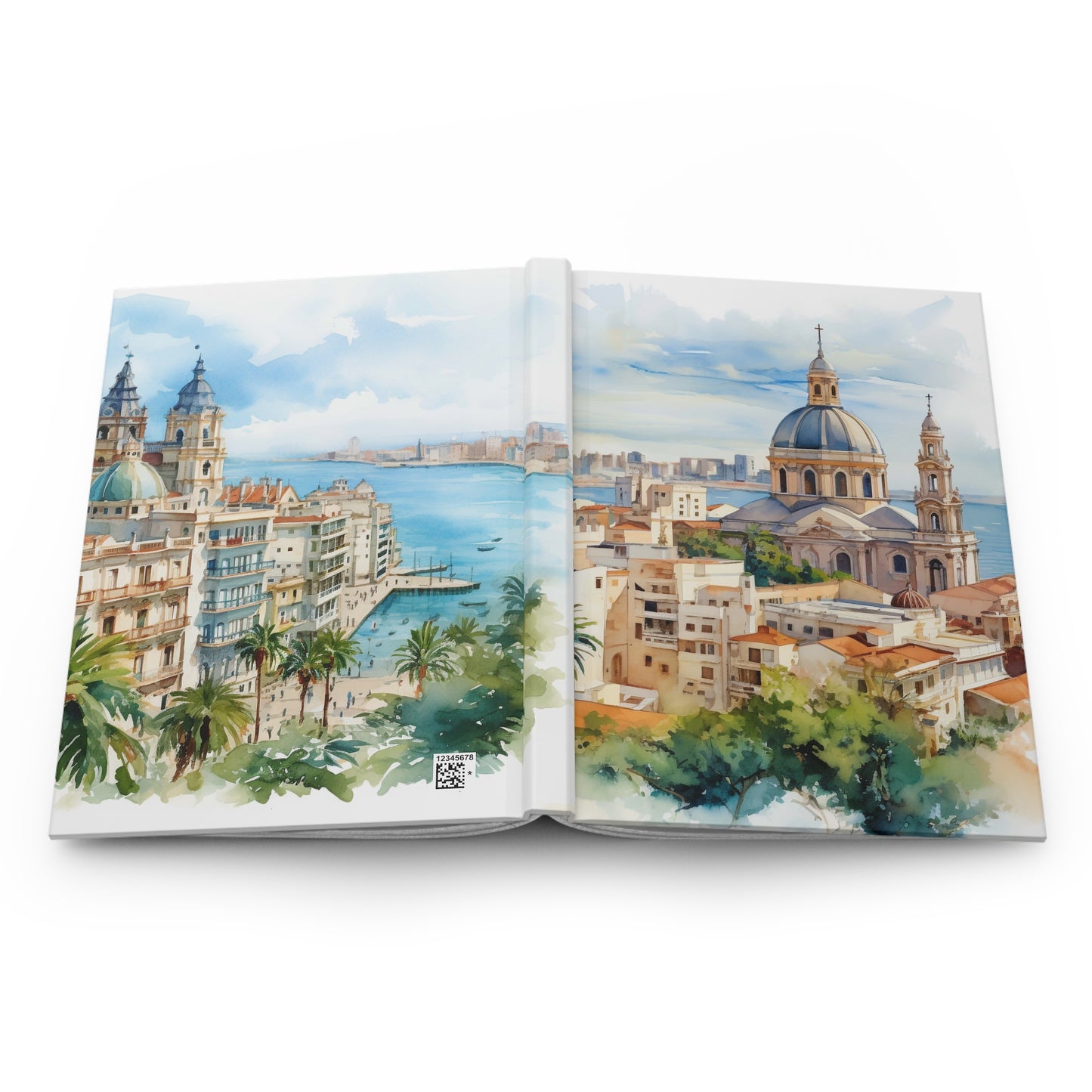 Capture Malaga's Essence: Premium Matte Hardcover Journal for Your Thoughts