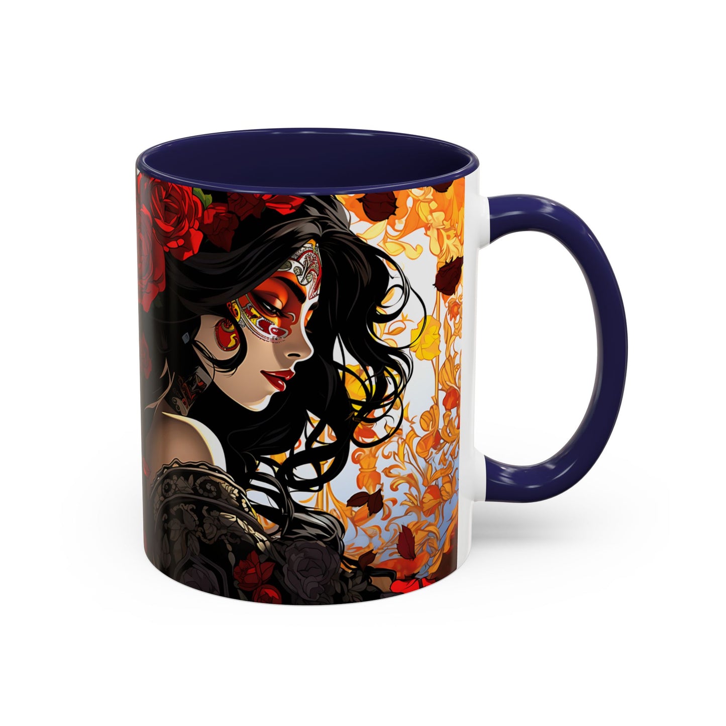 Dia de Los Muertos Coffee Mug | Day of the Dead Drinkware, Sugar Skull Tea Mug
