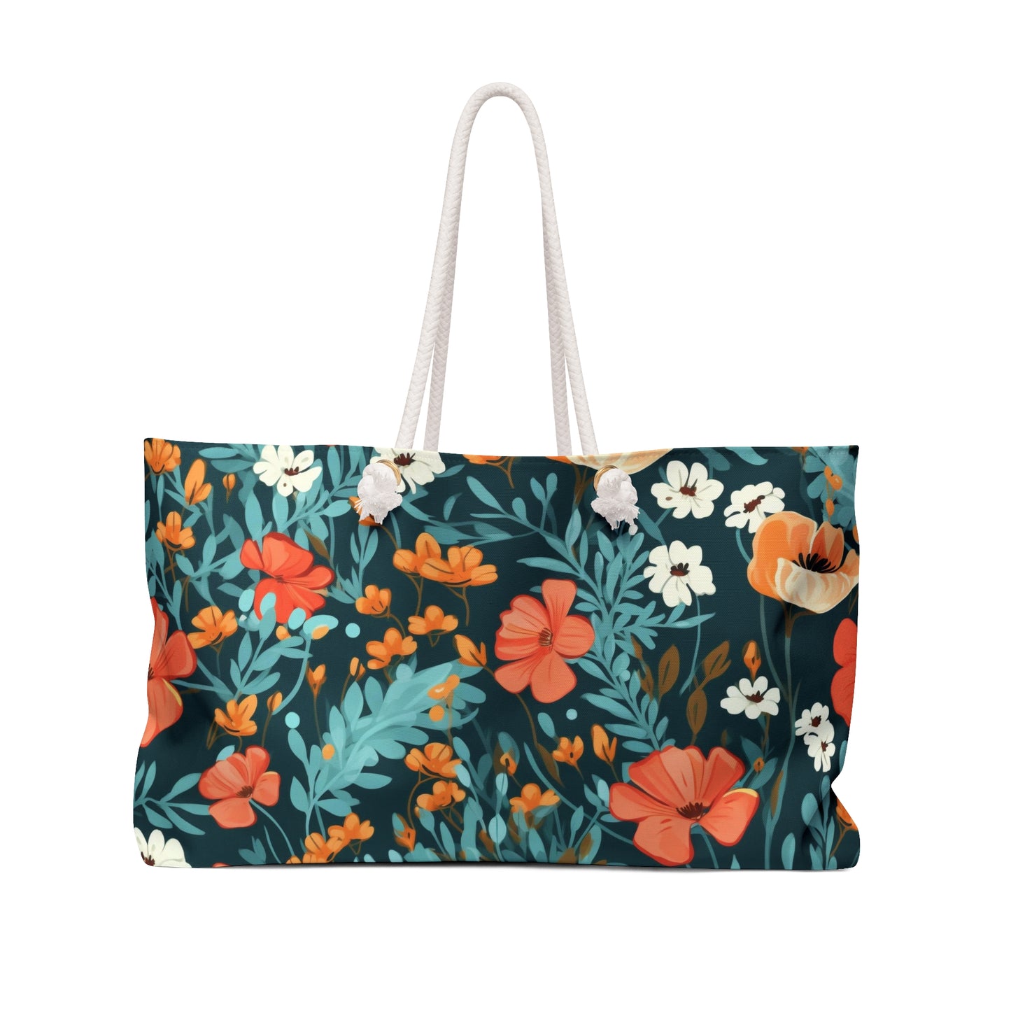 Tropical Flower Weekender Bag
