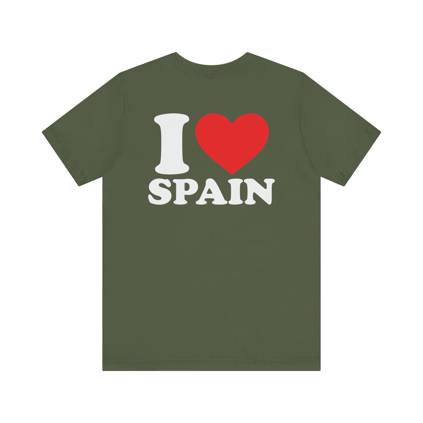 Declare Your Love for Spain with Our Unisex Jersey Short Sleeve Tee