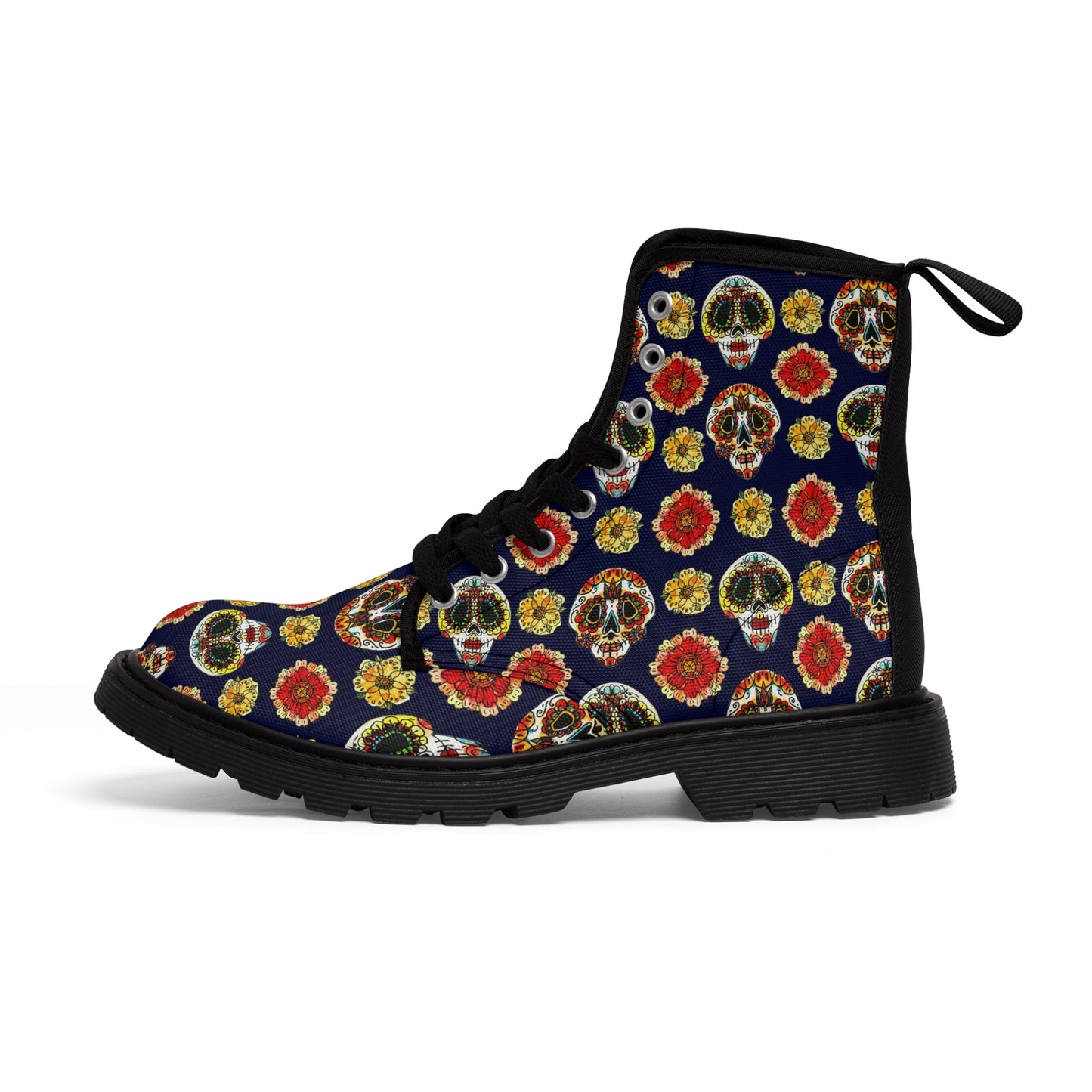 Dias de Muertos 1 Men's Canvas Boots