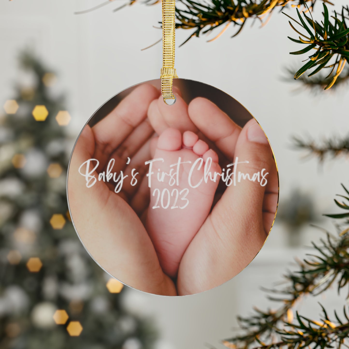 Baby;'s First Christmas Acrylic Ornaments