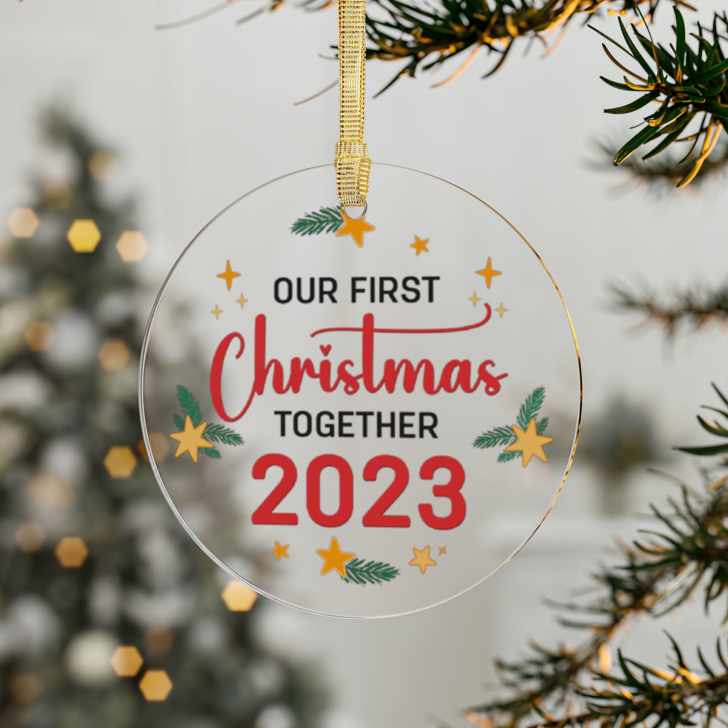 Our First Christmas 2023 Acrylic Ornaments