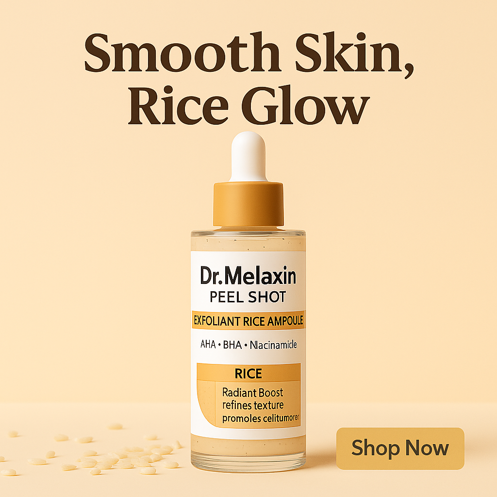 NavaGlow Dr. Melaxin Rice Peel Ampoule - Buy 2 Get FREE Collagen Mask