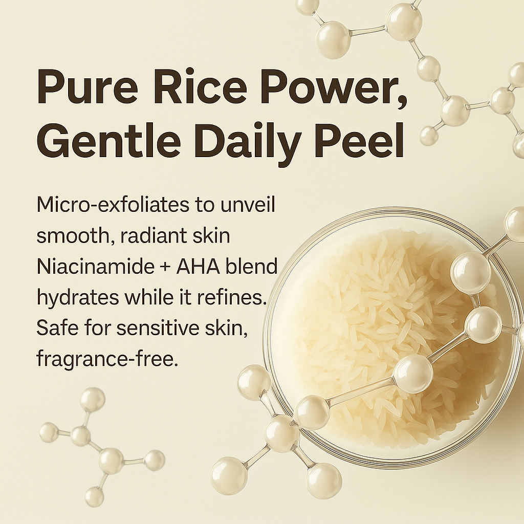 NavaGlow Dr. Melaxin Rice Peel Ampoule - Buy 2 Get FREE Collagen Mask