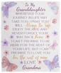 To My Granddaughter Butterflies Cozy Plush Fleece Blanket - 50x60, 60x80