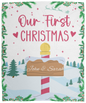 Our First Christmas North Pole Cozy Plush Fleece Blanket - 50x60