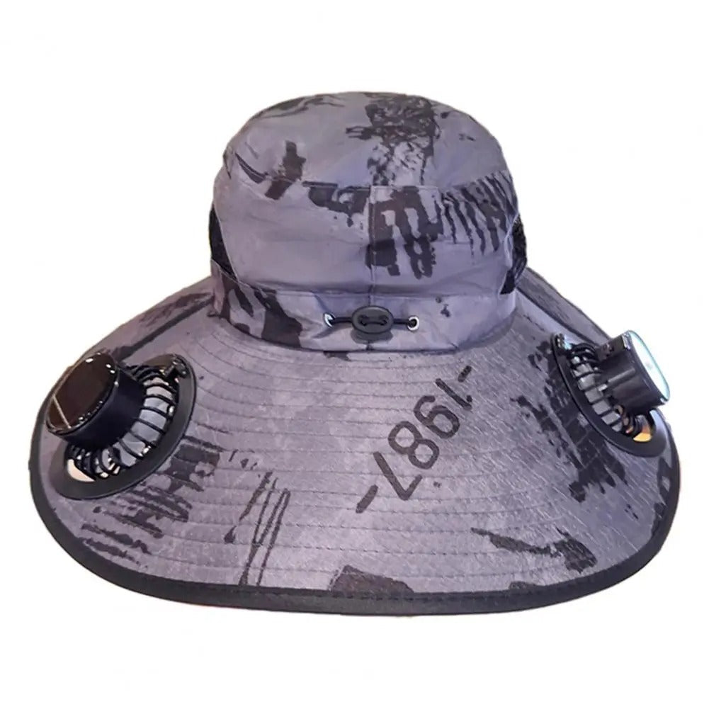 Solar Sun Fan Hat