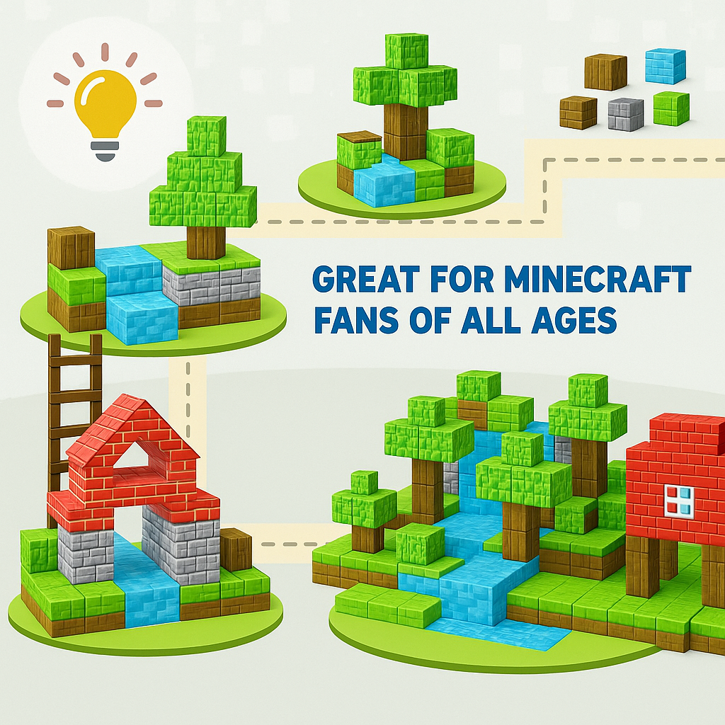 NAVABlox™ Magnetic Building Blocks - STEM Learning, Creative Play, Parents-Approved