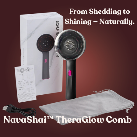NavaShai™ TheraGlow Comb - Red Light Hair Growth & Scalp Therapy