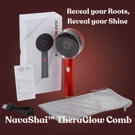 NavaShai™ TheraGlow Comb - Red Light Hair Growth & Scalp Therapy