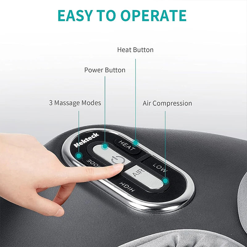 Shiatsu Foot Massager β Deep Knead with Heat & Air Compression