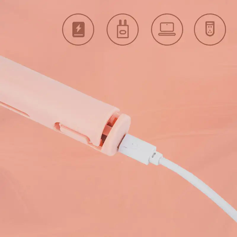 Portable 2-in-1 Curling Iron โ USB Rechargeable Straight & Curl Tool