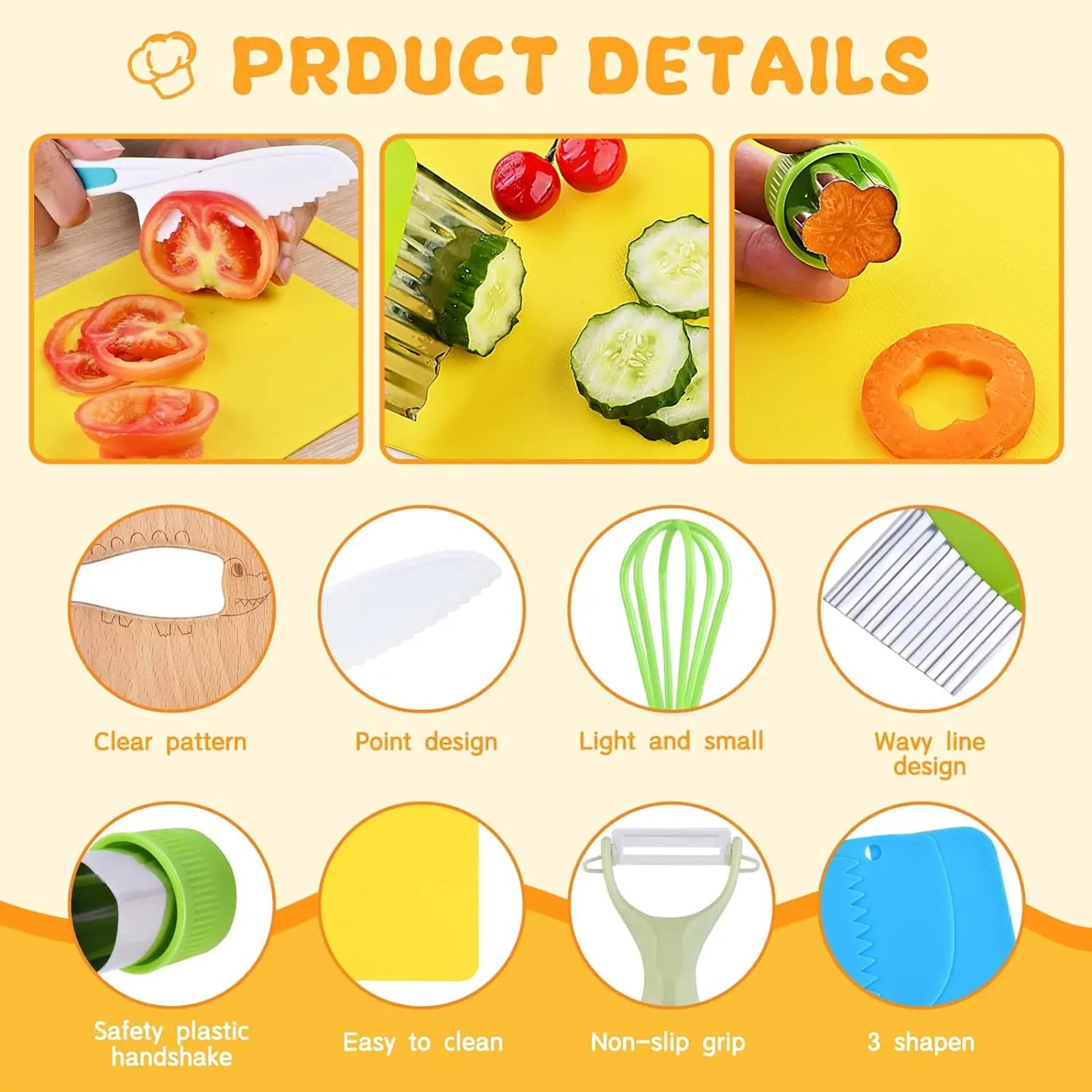 Montessori Kids Cooking Set β Safe For Ages 2β8