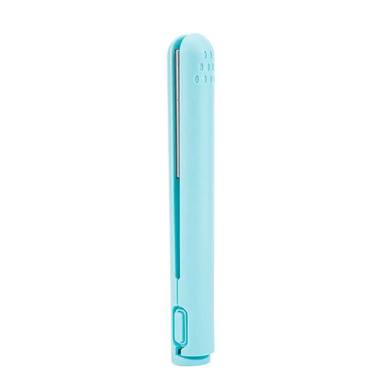 Portable 2-in-1 Curling Iron โ USB Rechargeable Straight & Curl Tool