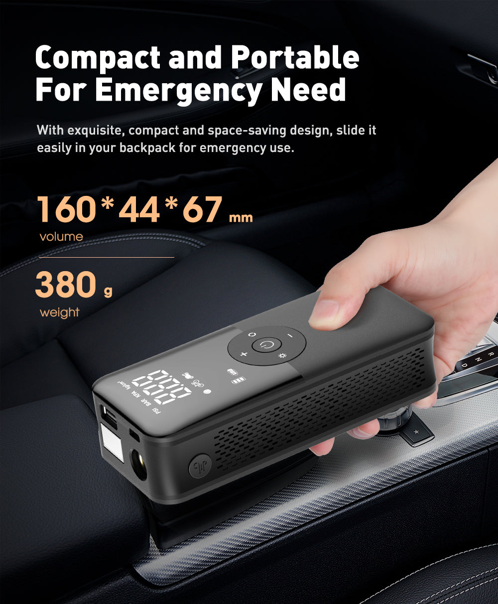 Rechargeable Tire Inflator β Digital Cordless Air Pump for Cars & Bikes