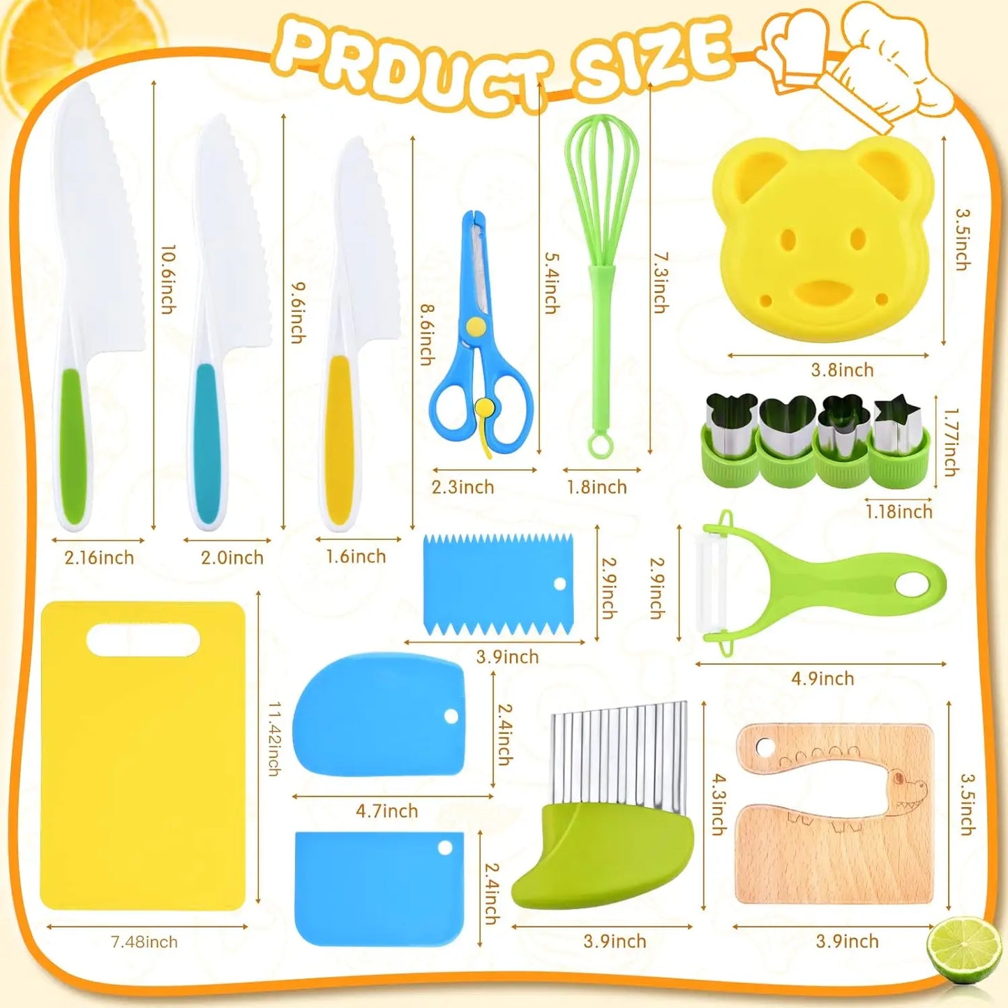 Montessori Kids Cooking Set β Safe For Ages 2β8
