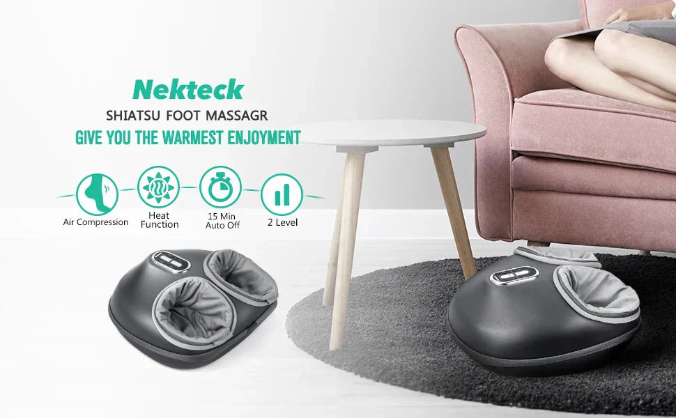 Shiatsu Foot Massager β Deep Knead with Heat & Air Compression