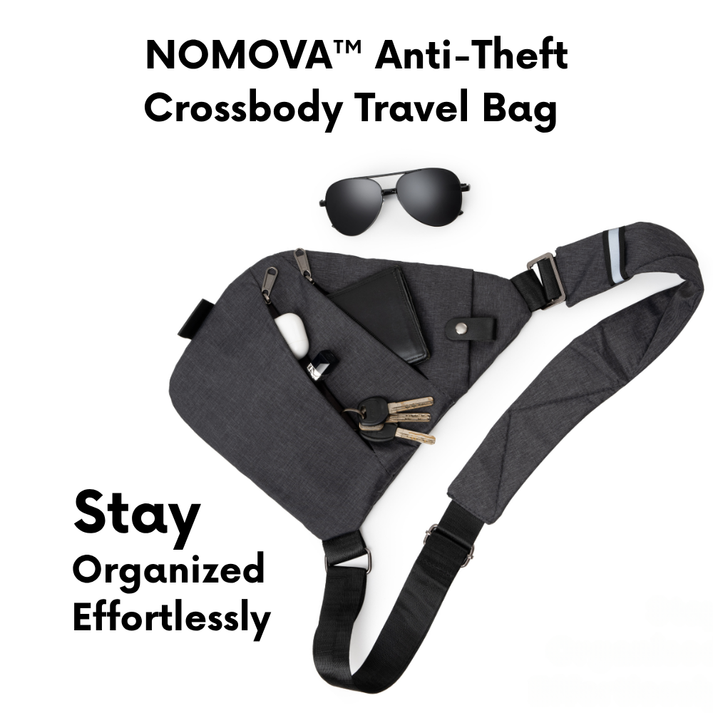NOMOVA™ Anti-Theft Crossbody Travel Bag with Sleep Eye Mask