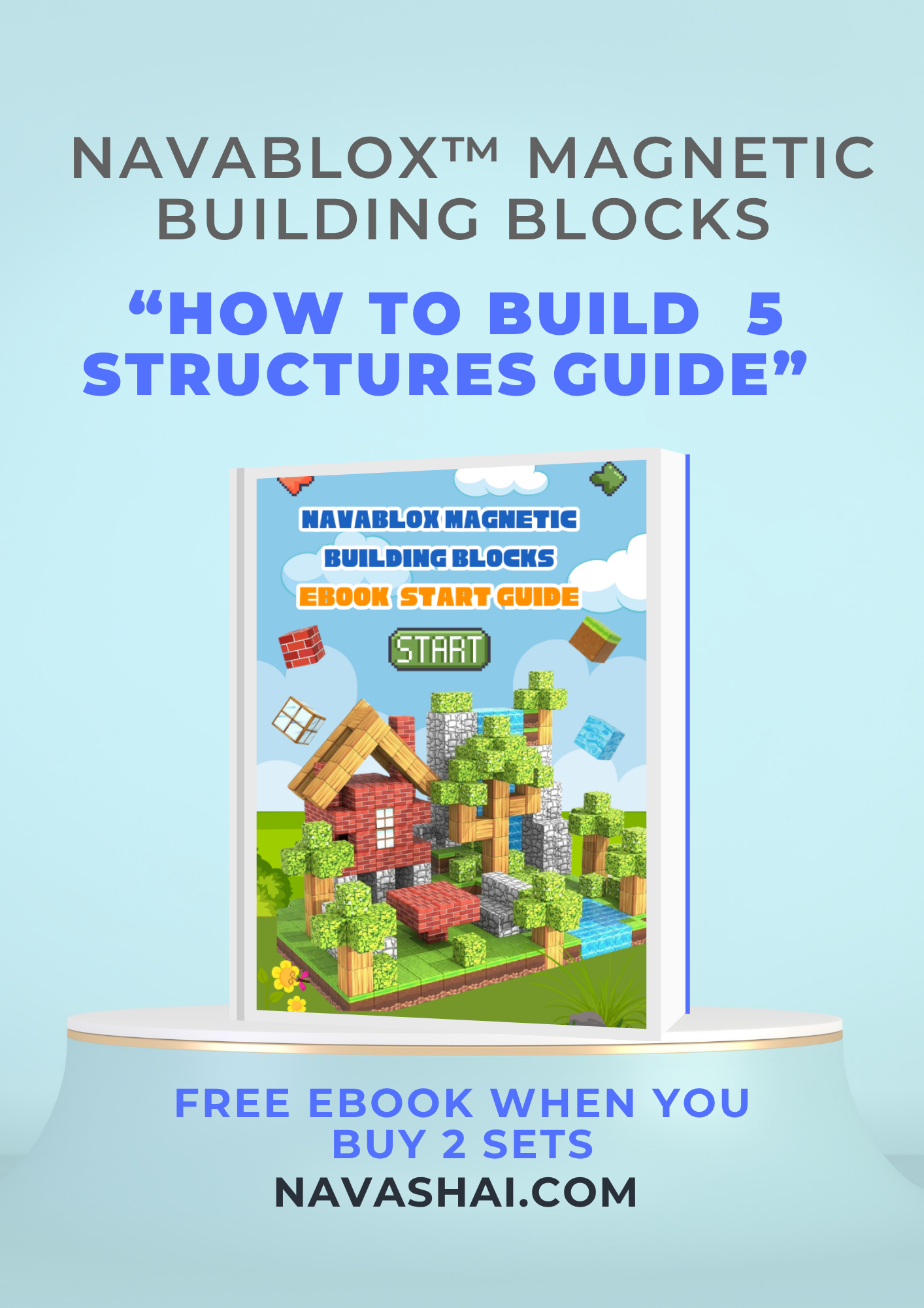 NAVABlox™ Magnetic Building Blocks - STEM Learning, Creative Play, Parents-Approved