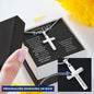 To My Bonus Dad | Personalized Cross Necklace