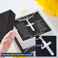 To My Grandson | Personalized Cross Necklace