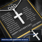 To My Dad | Personalized Cross Necklace