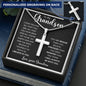 To My Grandson | Personalized Cross Necklace