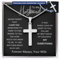 To My Husband | Personalized Cross Necklace