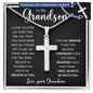 To My Grandson | Personalized Cross Necklace