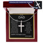 To My Dad | Personalized Cross Necklace