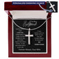 To My Husband | Personalized Cross Necklace